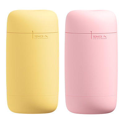 TENGA Puffy（パフィー）カスタードイエロー＆ストロベリーピンク